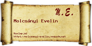 Molcsányi Evelin névjegykártya