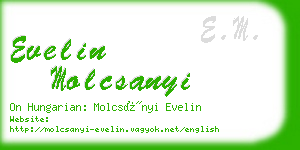 evelin molcsanyi business card